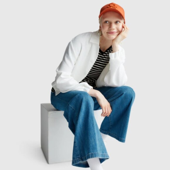 United colors of Benetton, Crew neck black and white striped t-shirt- xs - Picture 3 of 5